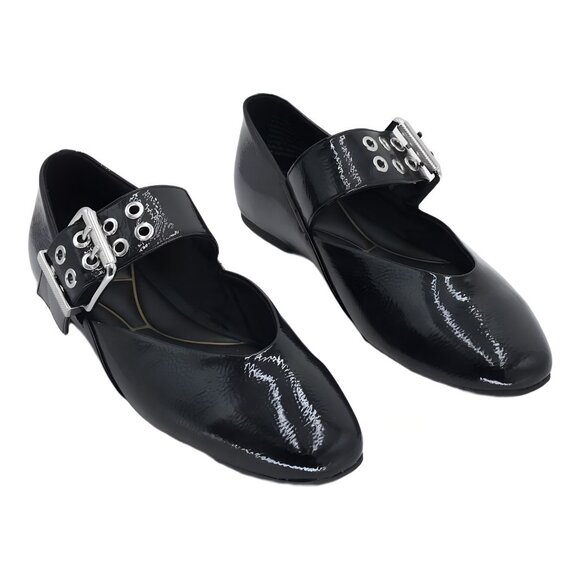 Kenneth Cole New York Shoes - Kenneth Cole New York Marcella Mary Jane Flats Black Patent US 8M EU 39